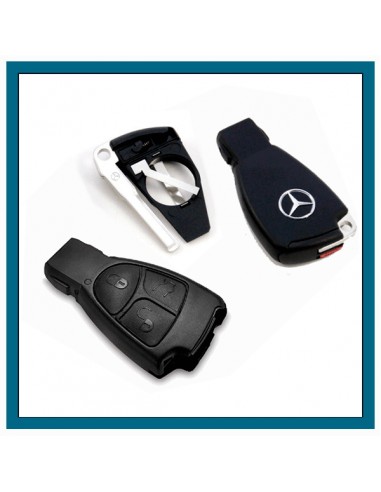 Carcasa de Llave para Mandos de Mercedes con 2 botones - SWAIZ COMMERCIAL